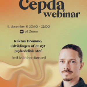 Billet: Webinar - Kaktus Drømme: Udviklingen af et nyt psykedelisk stof v. Emil Märcher-Rørsted